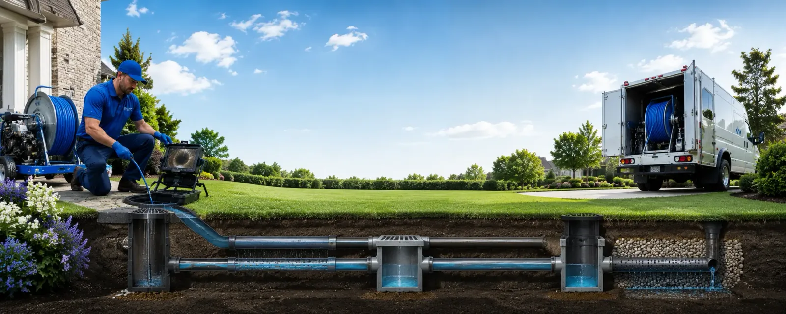 Outdoor drain cleaning information for Funk, NE